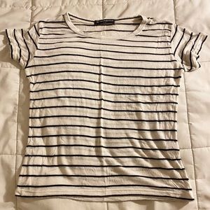 Brandy Melville Black/White Stripped Top